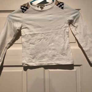 girls long sleeve Burberry top
